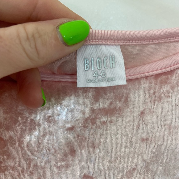 Bloch girls velour ballet leotard with skirt, size 4-6 - Picture 2 of 4